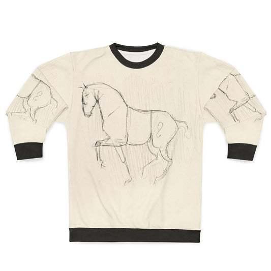 Dressage Horse Sketch Sweatshirt