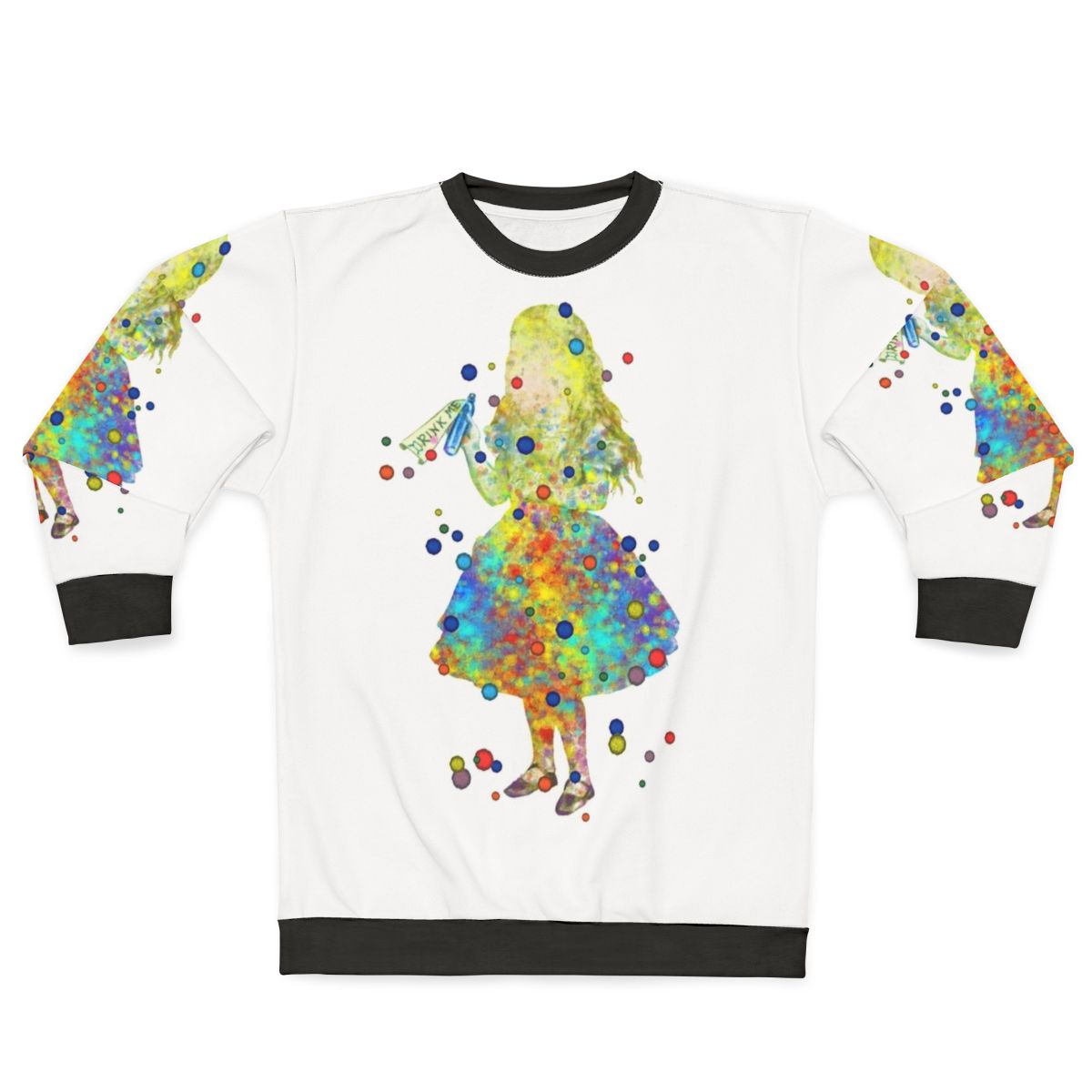 Watercolor Alice in Wonderland Cheshire Cat Sweatshirt