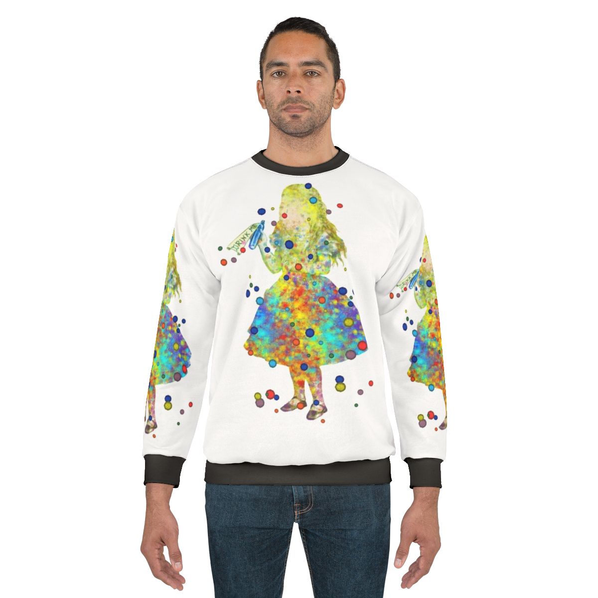 Watercolor Alice in Wonderland Cheshire Cat Sweatshirt
