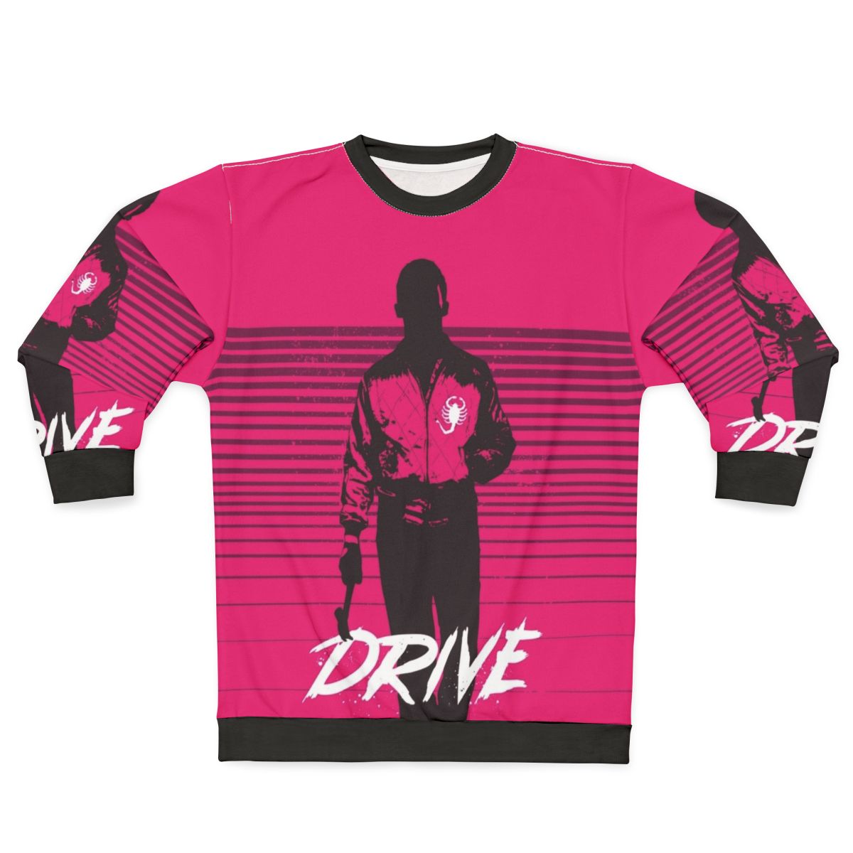 Minimalist "Drive" movie inspired graphic design sweatshirt