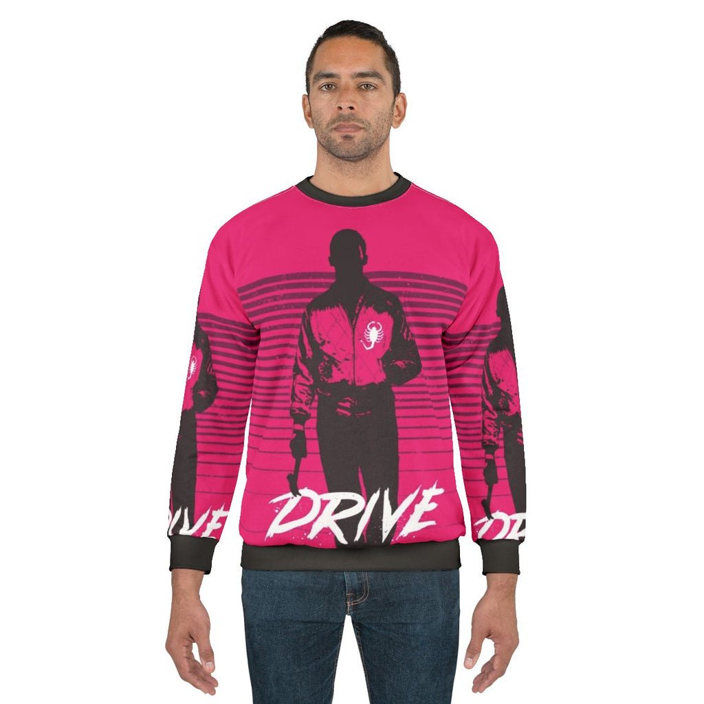 Minimalist "Drive" movie inspired graphic design sweatshirt