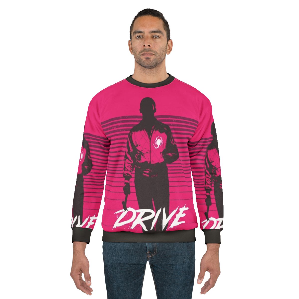 Minimalist "Drive" movie inspired graphic design sweatshirt