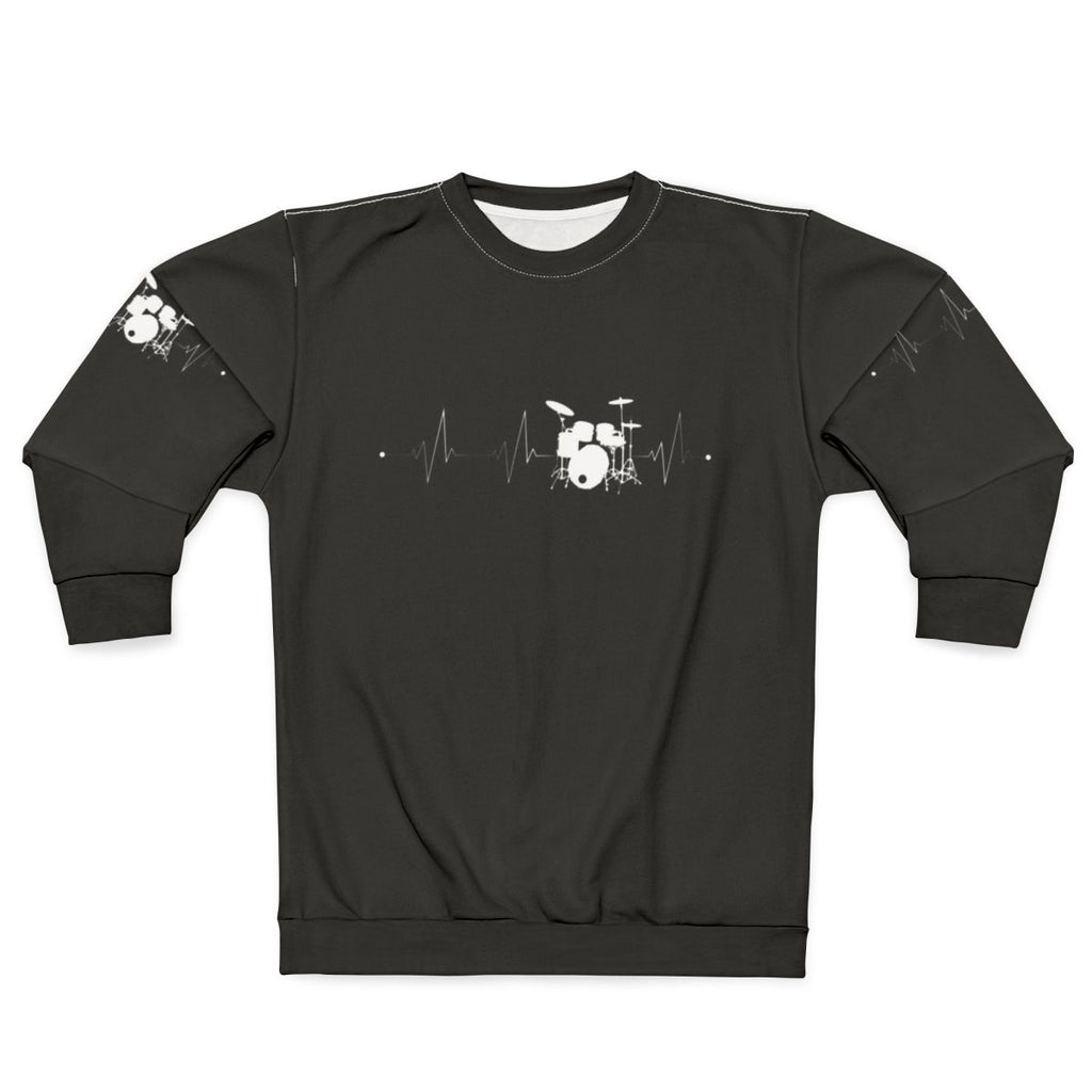 Drums Heartbeat Music Drummer T-Shirt Gift Sweatshirt