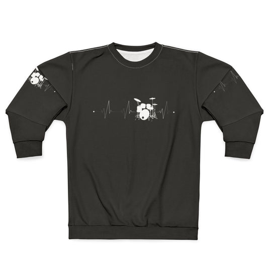 Drums Heartbeat Music Drummer T-Shirt Gift Sweatshirt