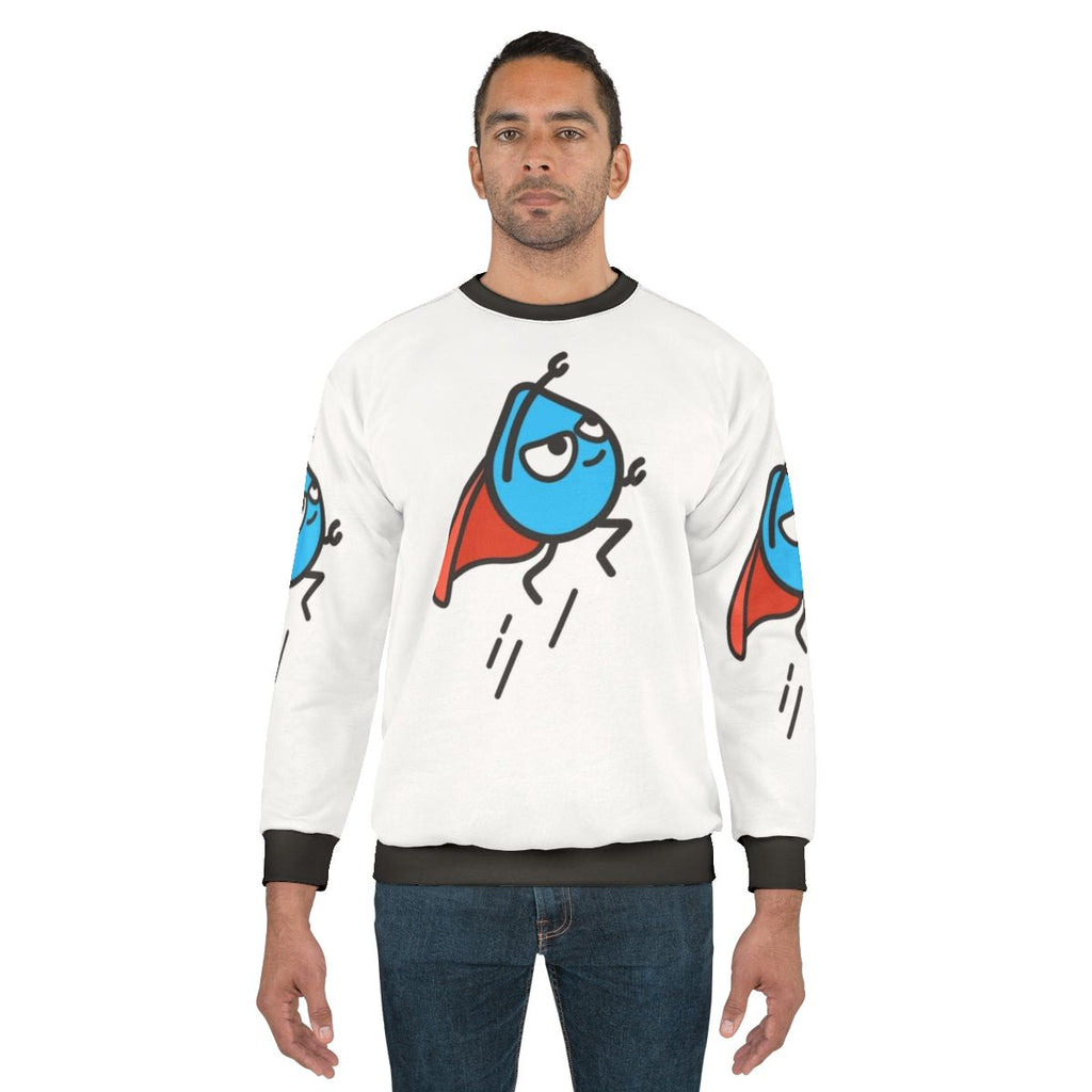 Drupal Hero Sweatshirt featuring a stylized graphic design