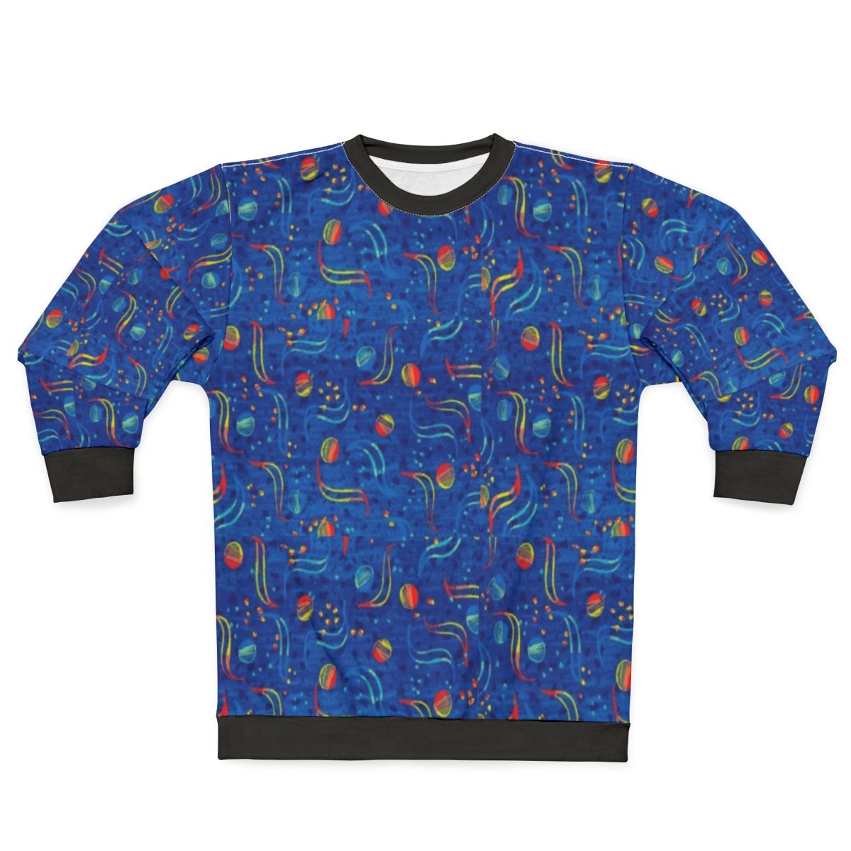 Retro Dublin bus sweatshirt featuring classic blue color and nostalgic design