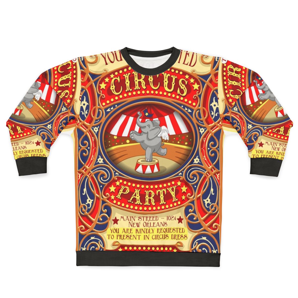 Dumbo Flying Elephant Circus Party Sweatshirt