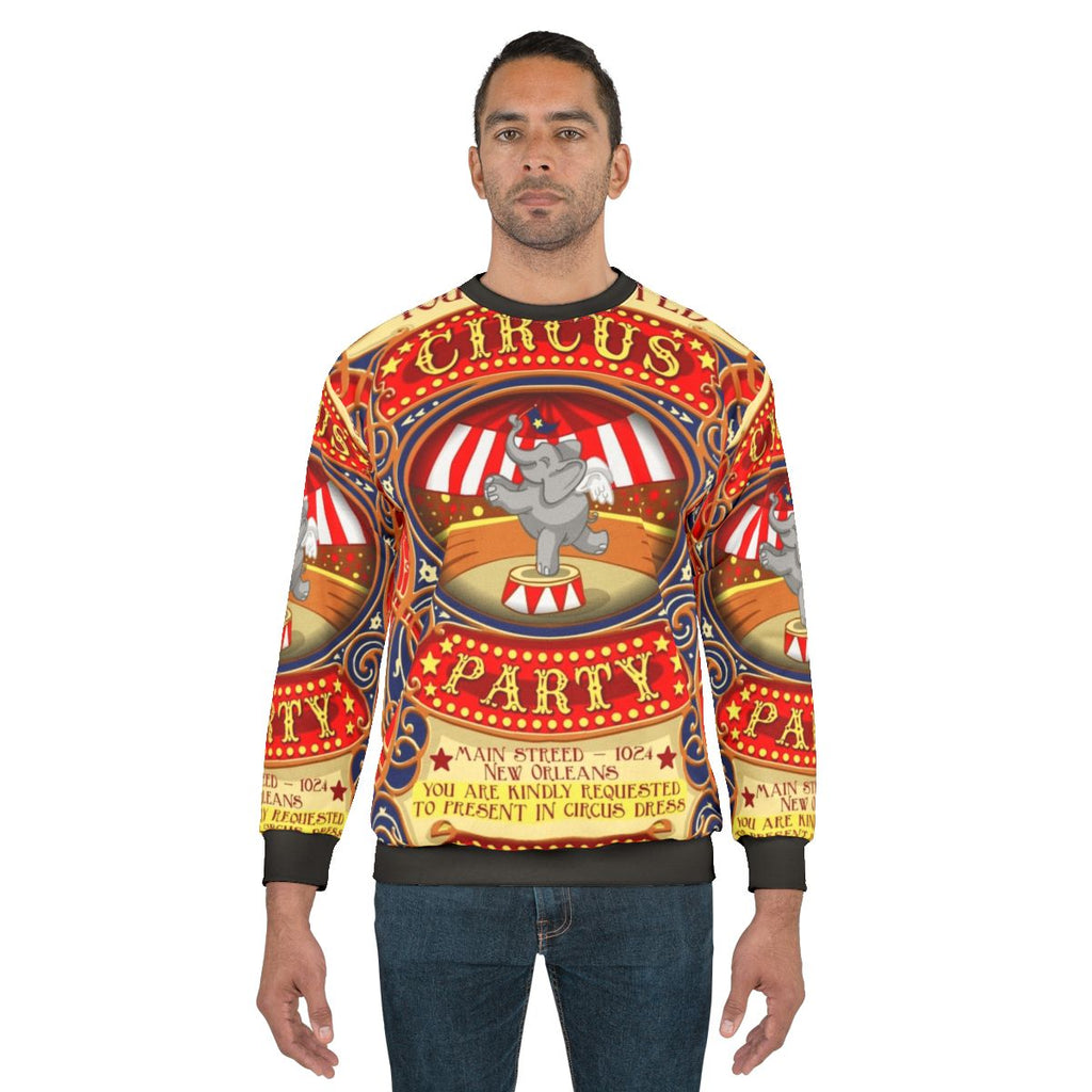 Dumbo Flying Elephant Circus Party Sweatshirt