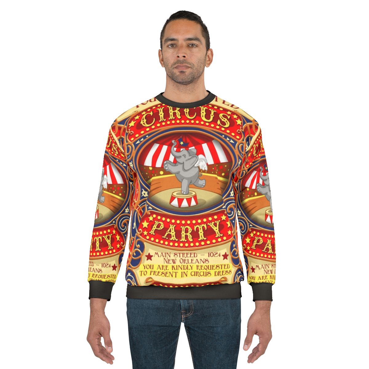 Dumbo Flying Elephant Circus Party Sweatshirt