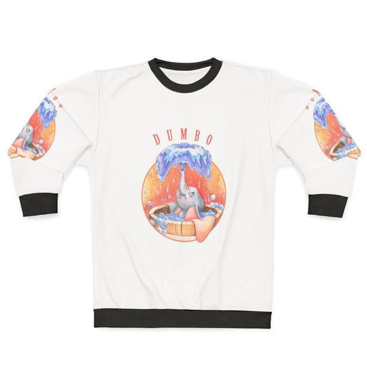 Dumbo Shower Kids Sweatshirt - Cute Pastel Elephant Cartoon Design