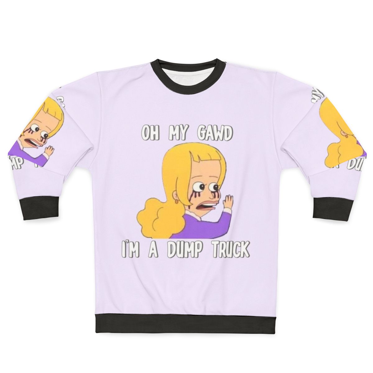Dump Truck Sweatshirt featuring a popular character from the Netflix animated series Big Mouth