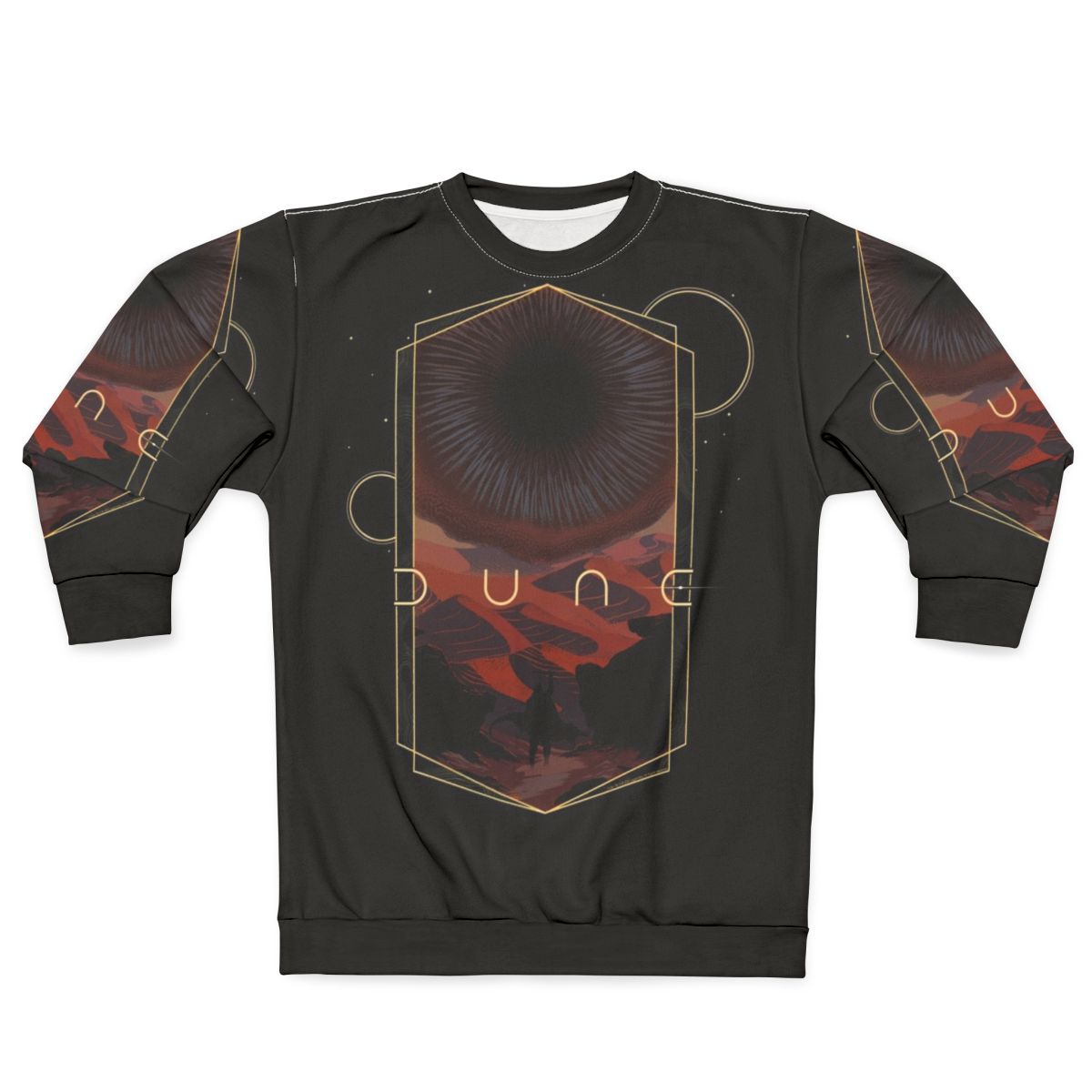 Dune 2020 movie merchandise sweatshirt with fan art design