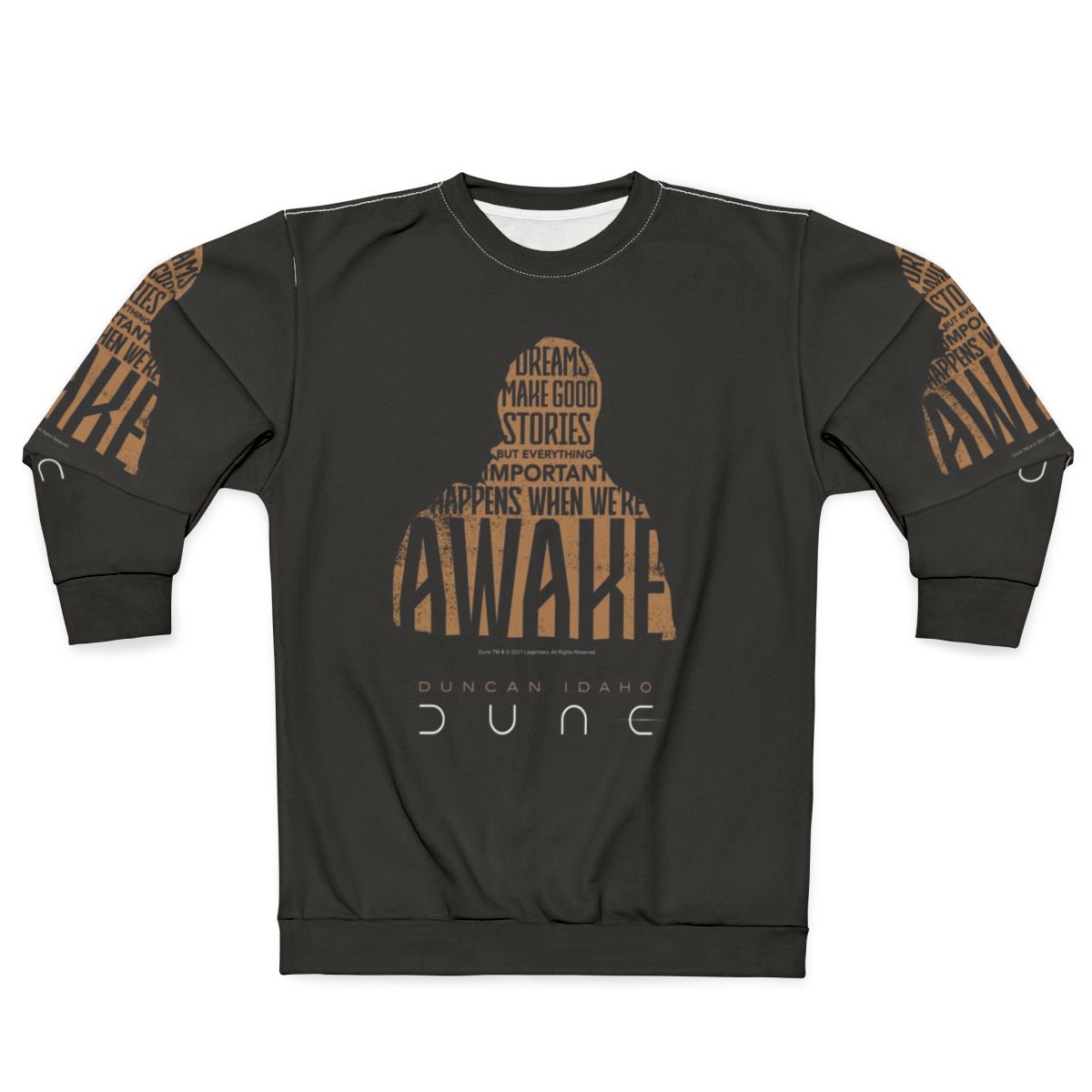 Dune 2020 Duncan Idaho Sweatshirt featuring Arrakis desert and Fremen inspired design