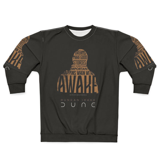 Dune 2020 Duncan Idaho Sweatshirt featuring Arrakis desert and Fremen inspired design
