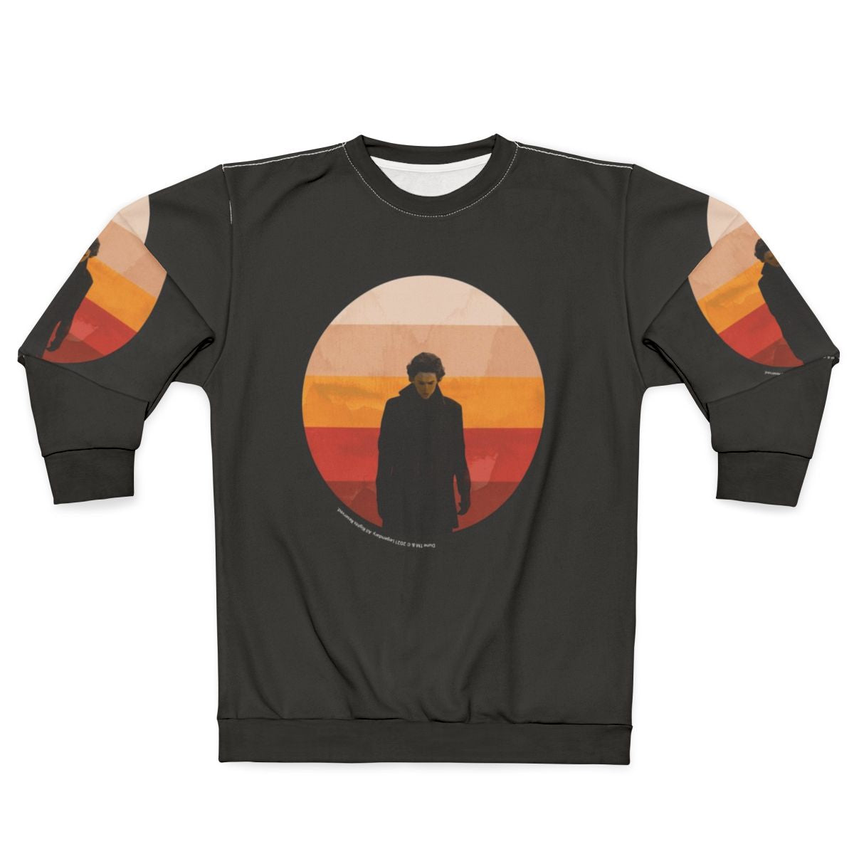Dune 2020 Inkpress Artwork Sweatshirt featuring the iconic Dune movie and book elements