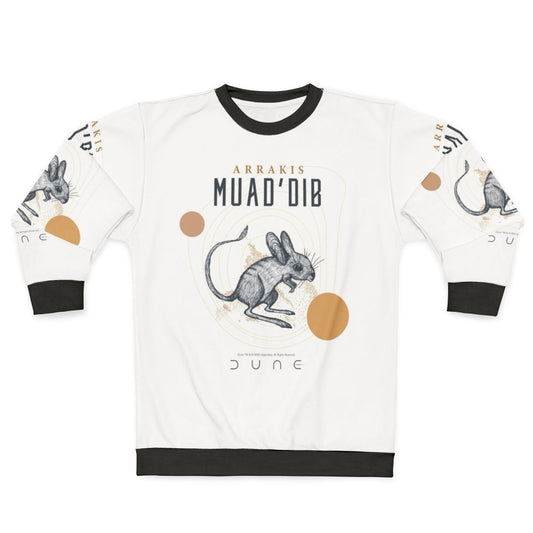 Dune 2020 Muad'Dib Sweatshirt with Arrakis and House Atreides Design