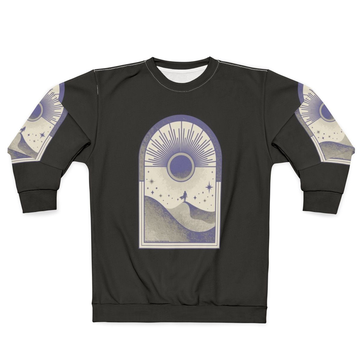 Dune Arrakis sci-fi sweatshirt featuring the iconic Dune movie logo