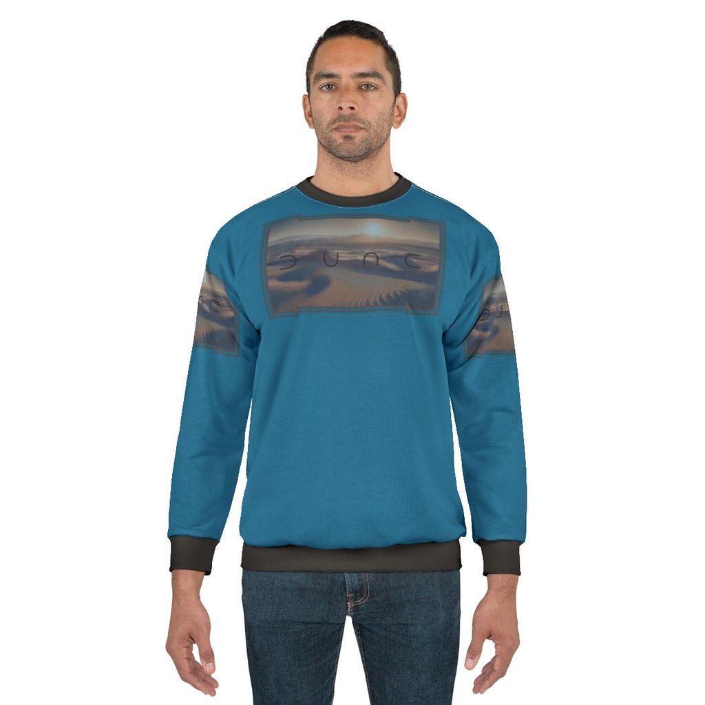 Dune Inspired Blue Background Sweatshirt