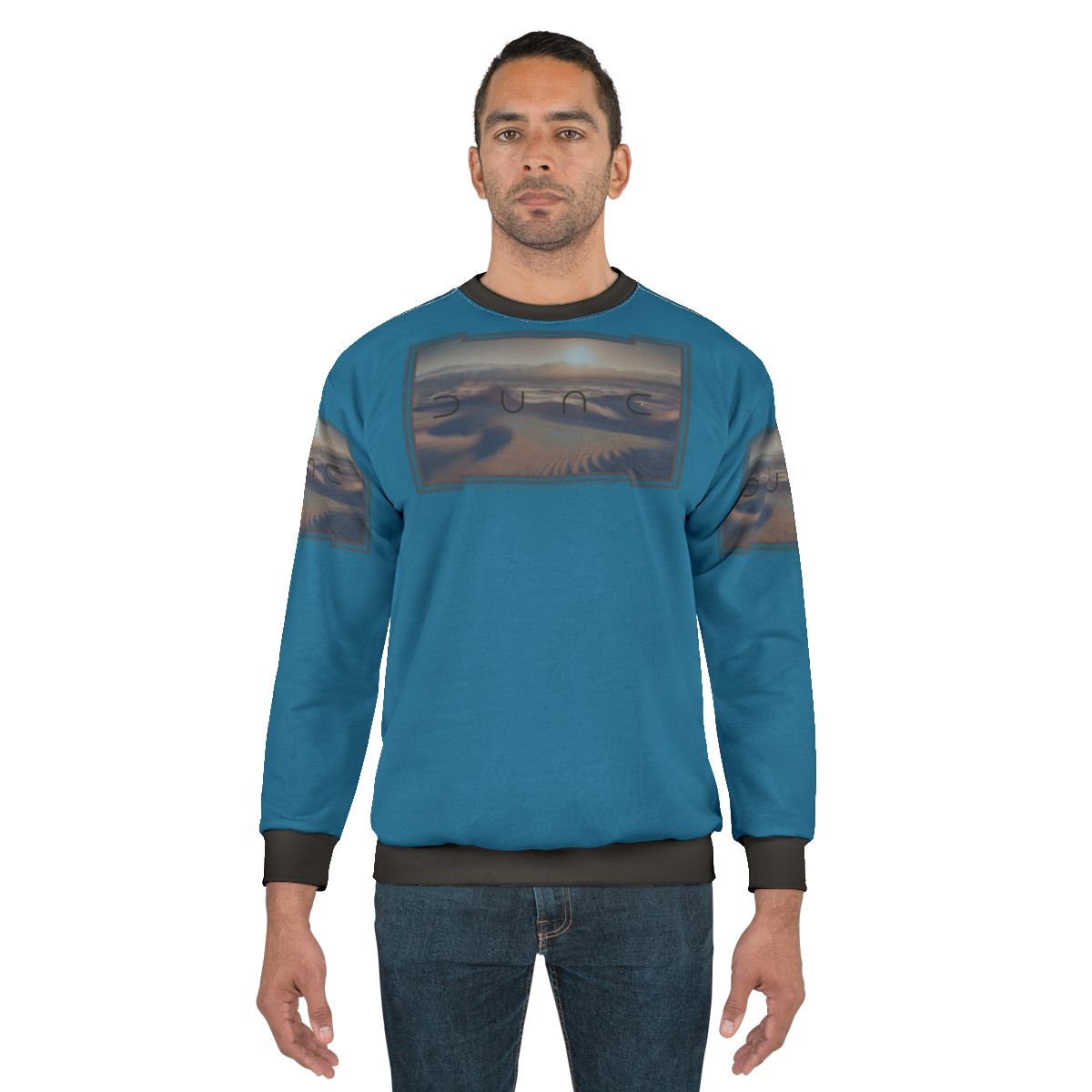 Dune Inspired Blue Background Sweatshirt