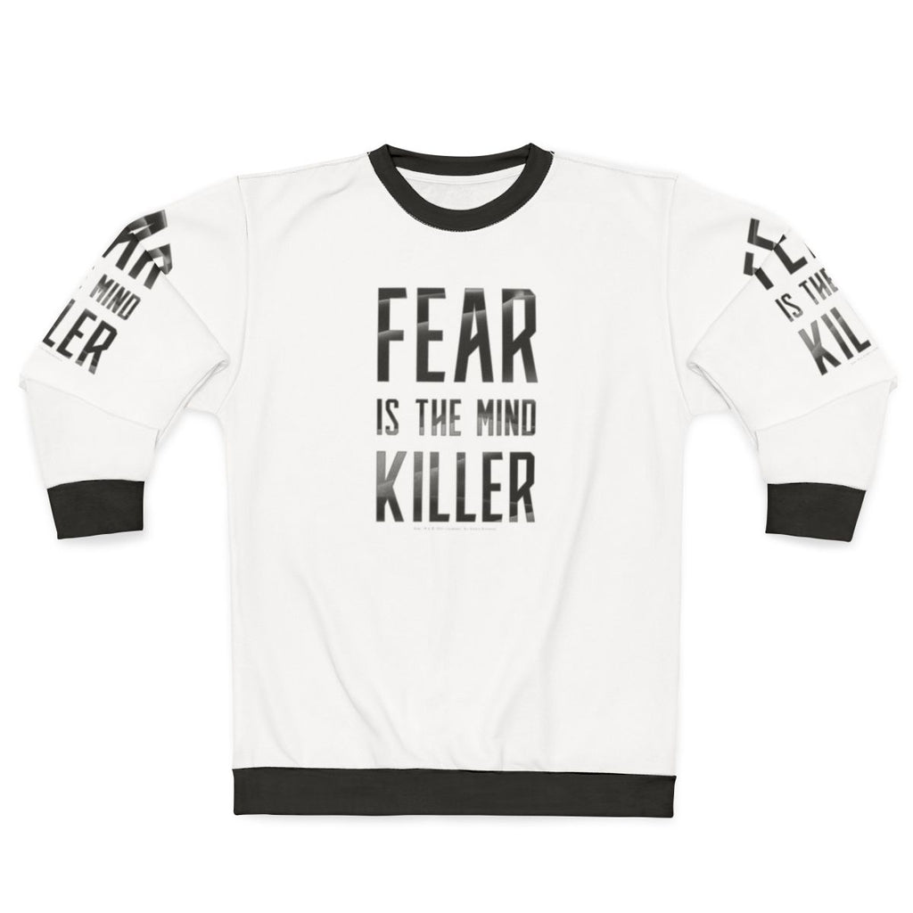 Dune Dark Sweatshirt "Fear is the Mind Killer" Sci-Fi Movie Apparel