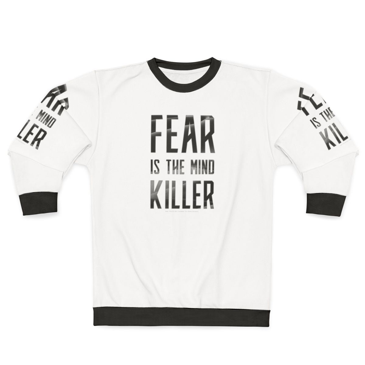 Dune Dark Sweatshirt "Fear is the Mind Killer" Sci-Fi Movie Apparel