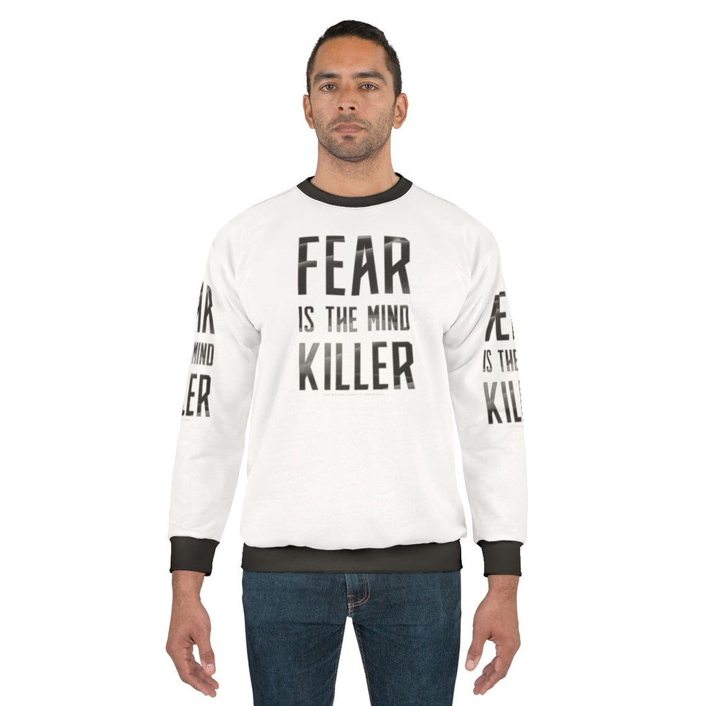 Dune Dark Sweatshirt "Fear is the Mind Killer" Sci-Fi Movie Apparel