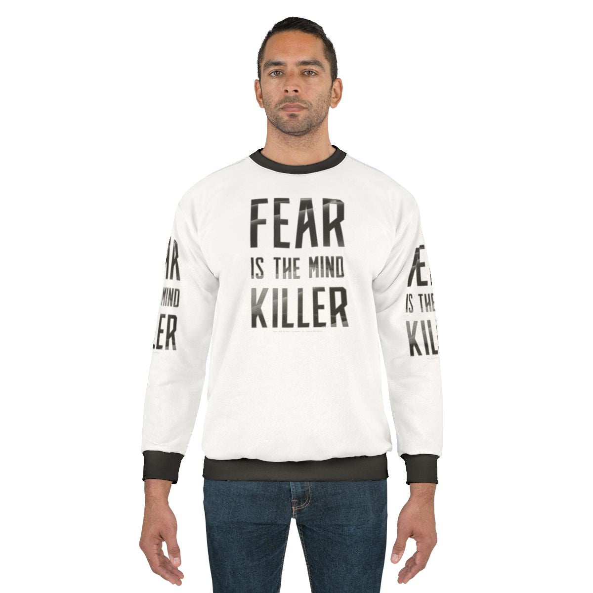 Dune Dark Sweatshirt "Fear is the Mind Killer" Sci-Fi Movie Apparel