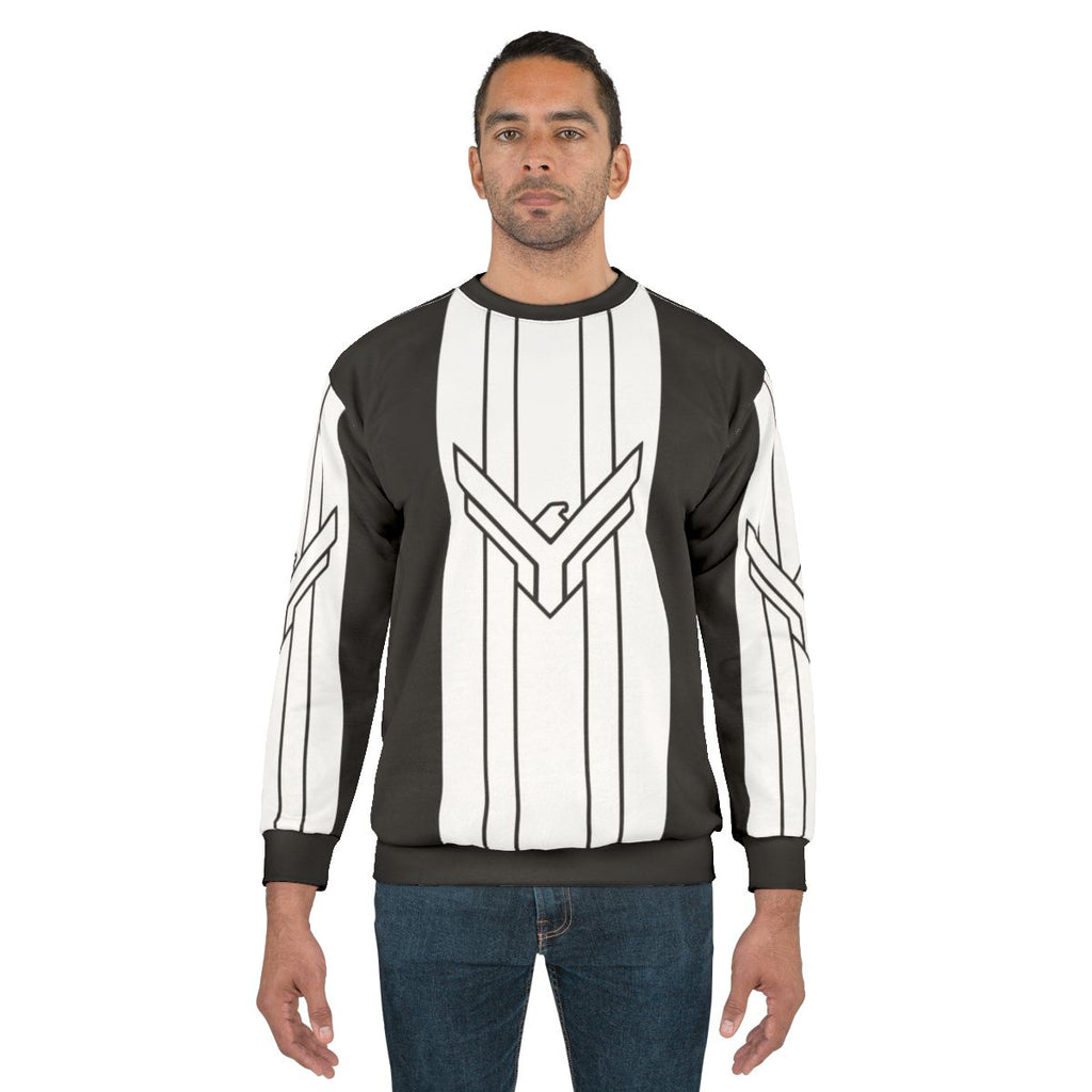 Dune House Atreides Banner Striped White Sweatshirt
