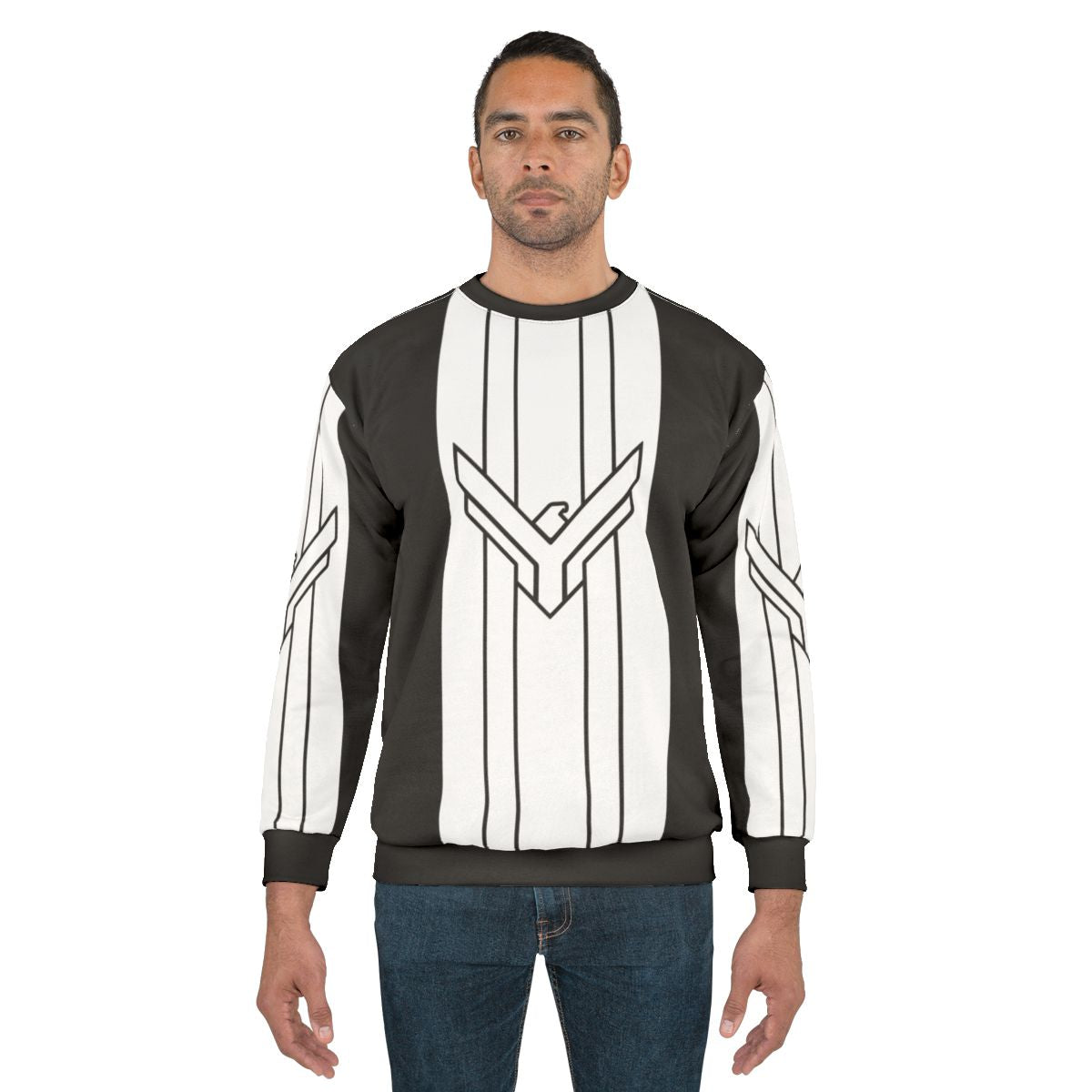 Dune House Atreides Banner Striped White Sweatshirt