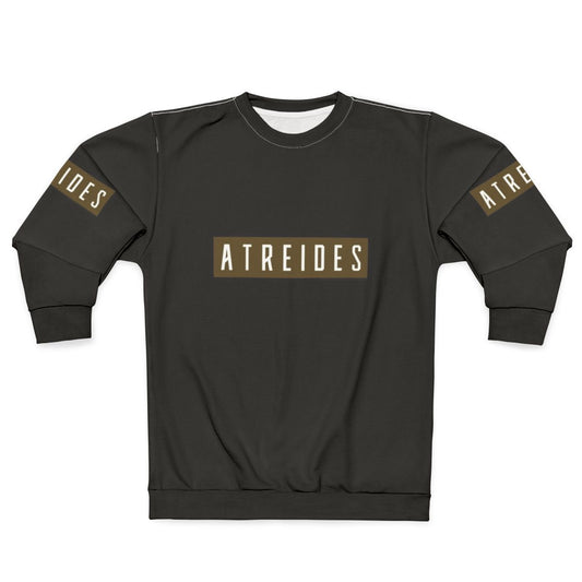 Dune House Atreides Olive Green Sweatshirt with Horizontal Banner Design
