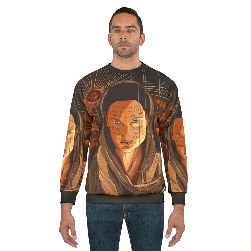 Dune Lady Jessica Sweatshirt with Sandworm and Spice