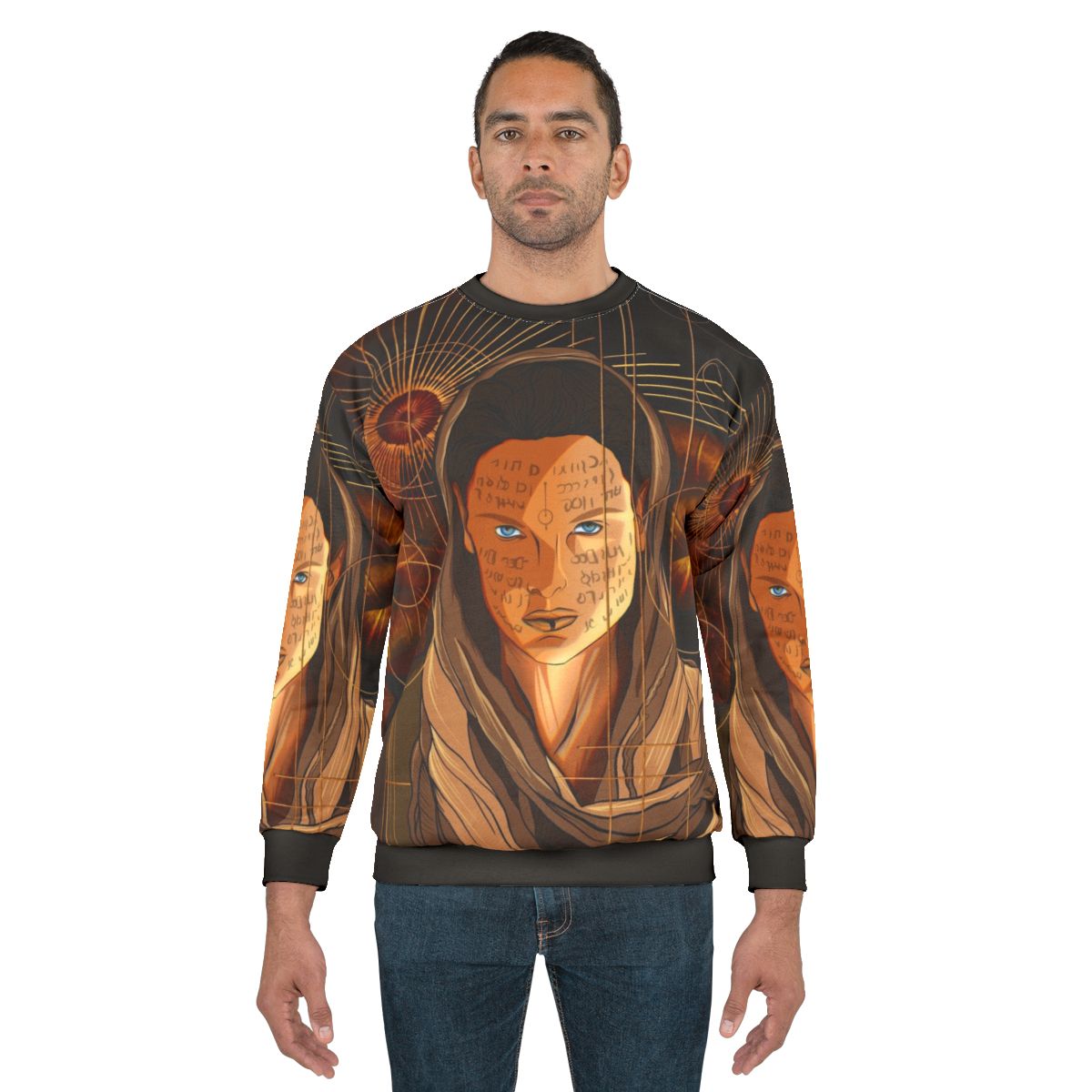 Dune Lady Jessica Sweatshirt with Sandworm and Spice