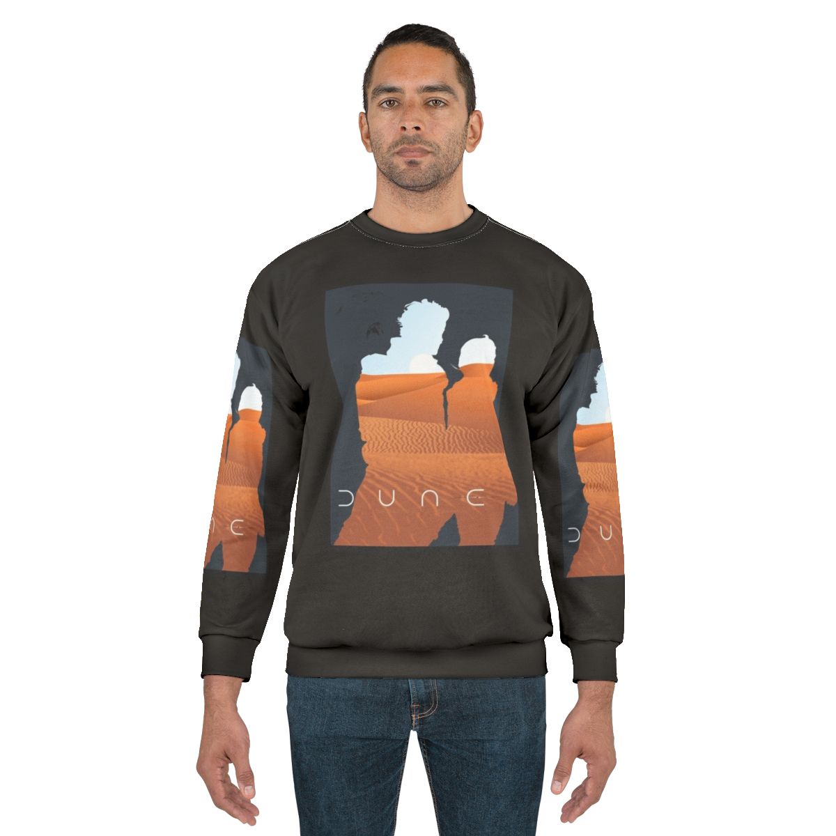 Dune Arrakis landscape sweatshirt with moons