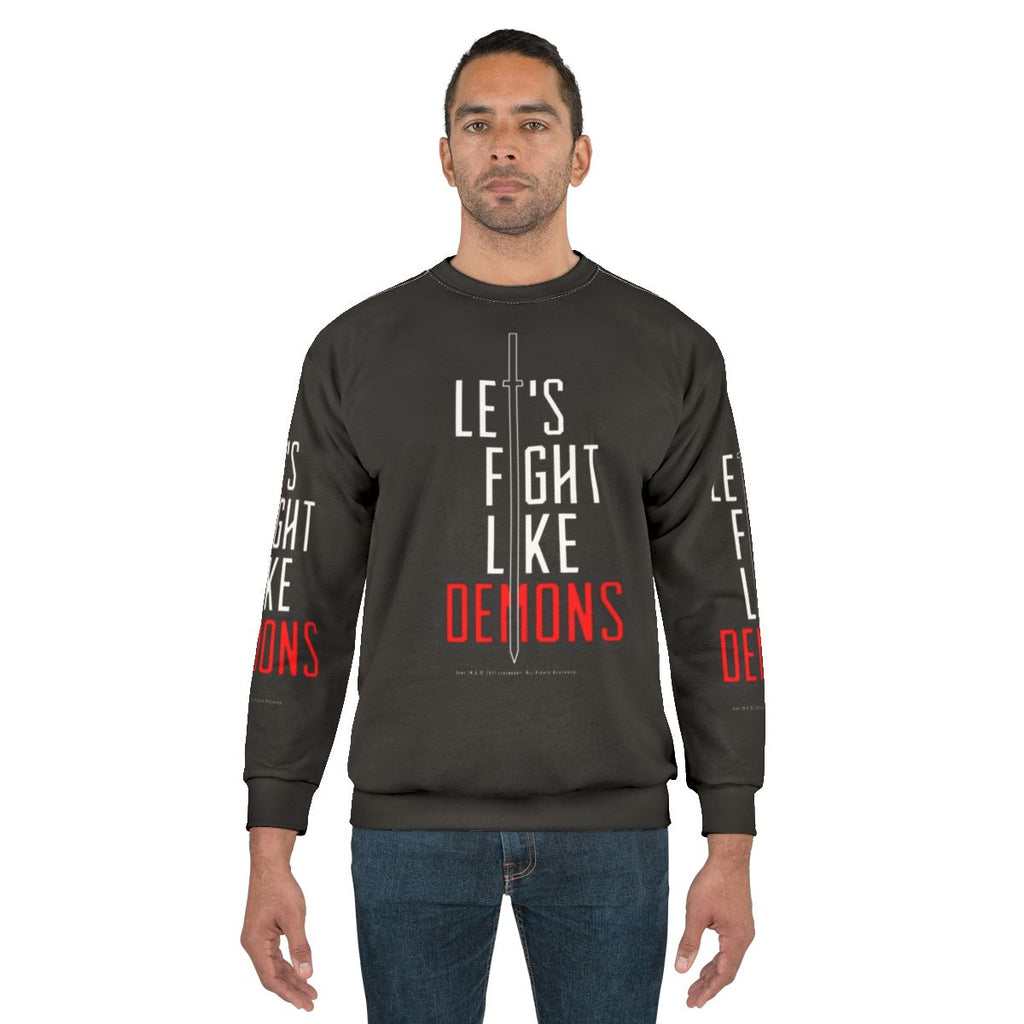 Dune "Fight Like Demons" White Sweatshirt