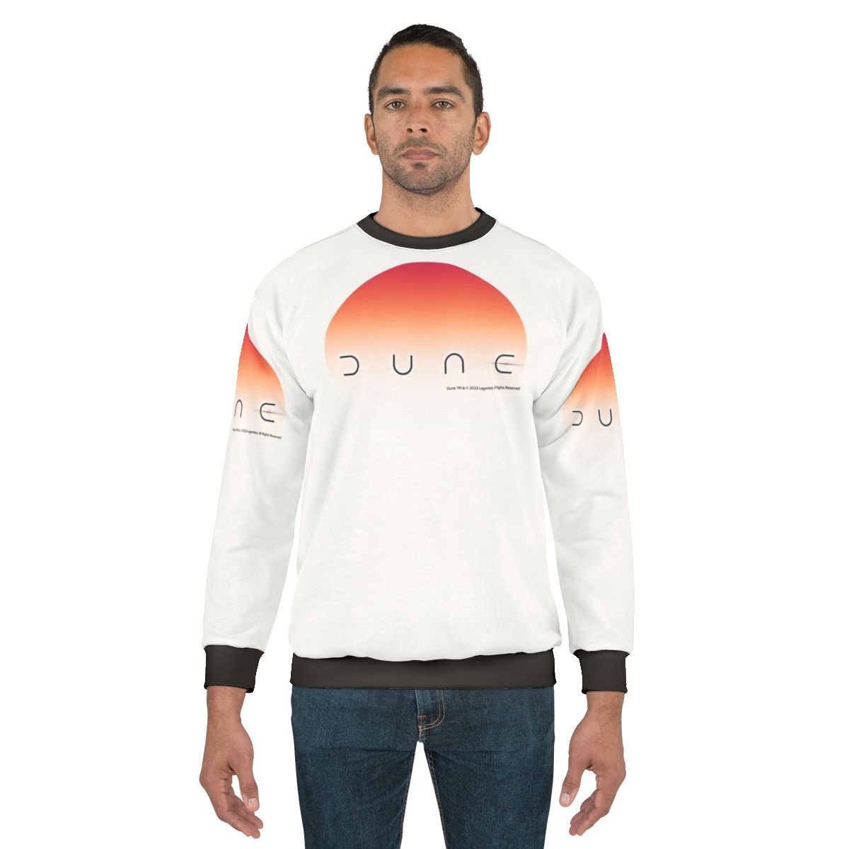 Dune Sun Sweatshirt 2 featuring desert planet and spice design