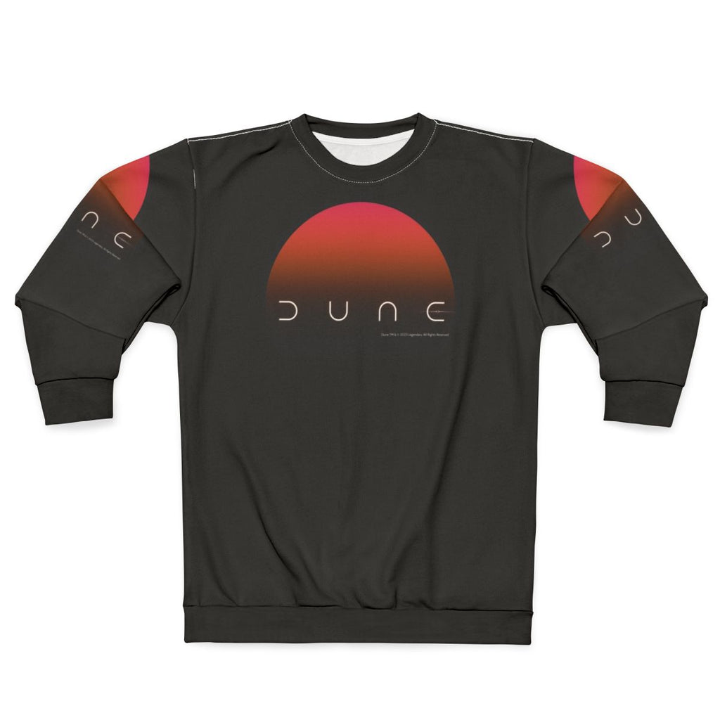 Dune desert-themed sweatshirt with Dune movie imagery
