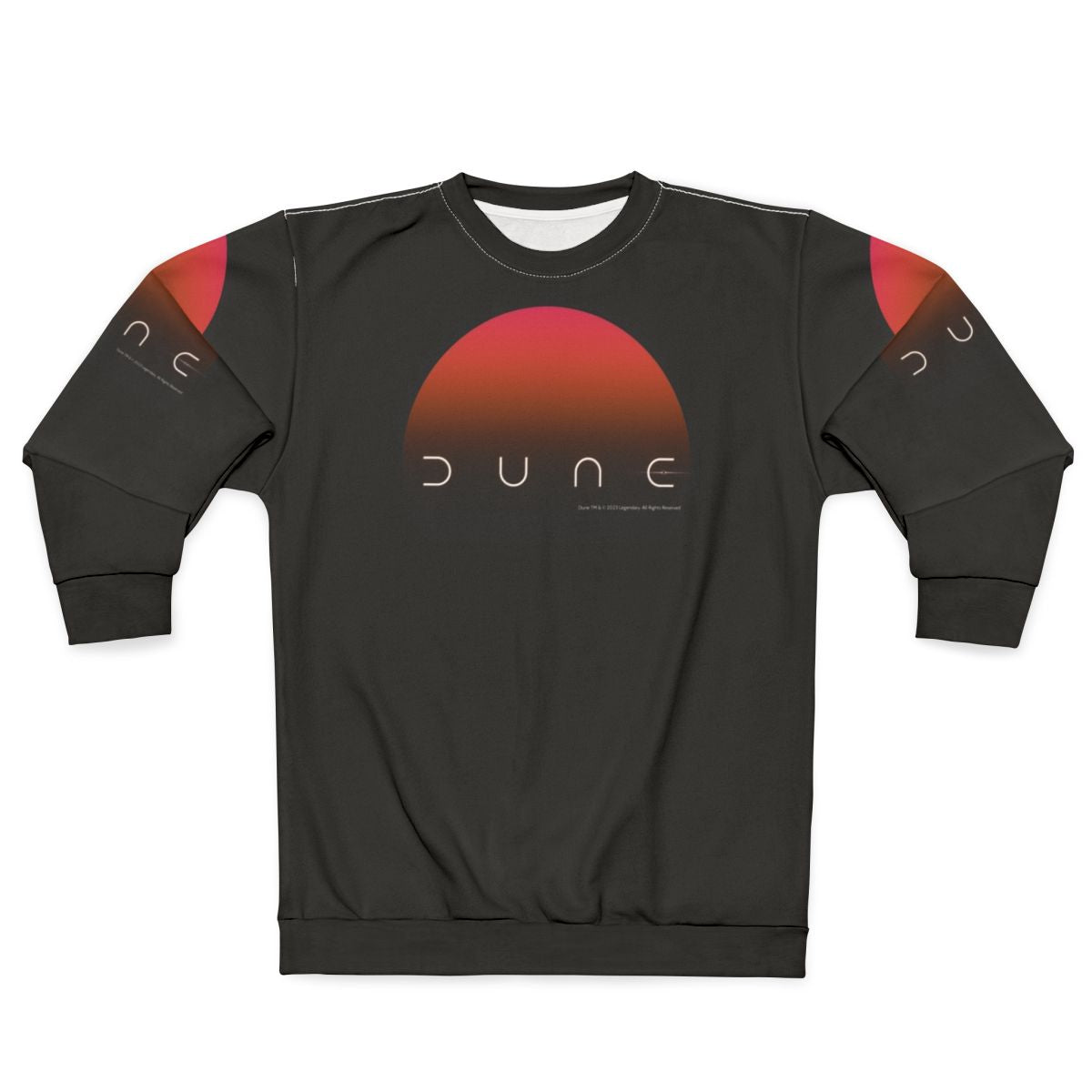 Dune desert-themed sweatshirt with Dune movie imagery