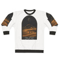 Dune-inspired sweatshirt with desert landscape design