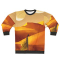 Dune movie inspired sweatshirt with sandy landscape and moons