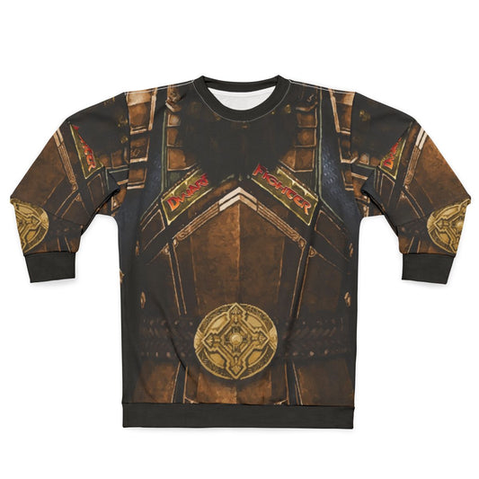 Dungeon Dwarf Fighter Fantasy Gaming Sweatshirt