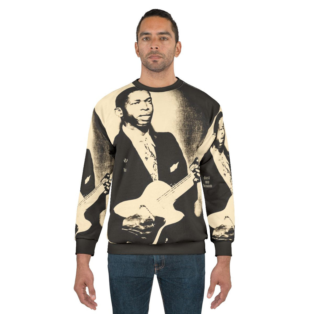 Dust My Broom Blues Guitar Sweatshirt