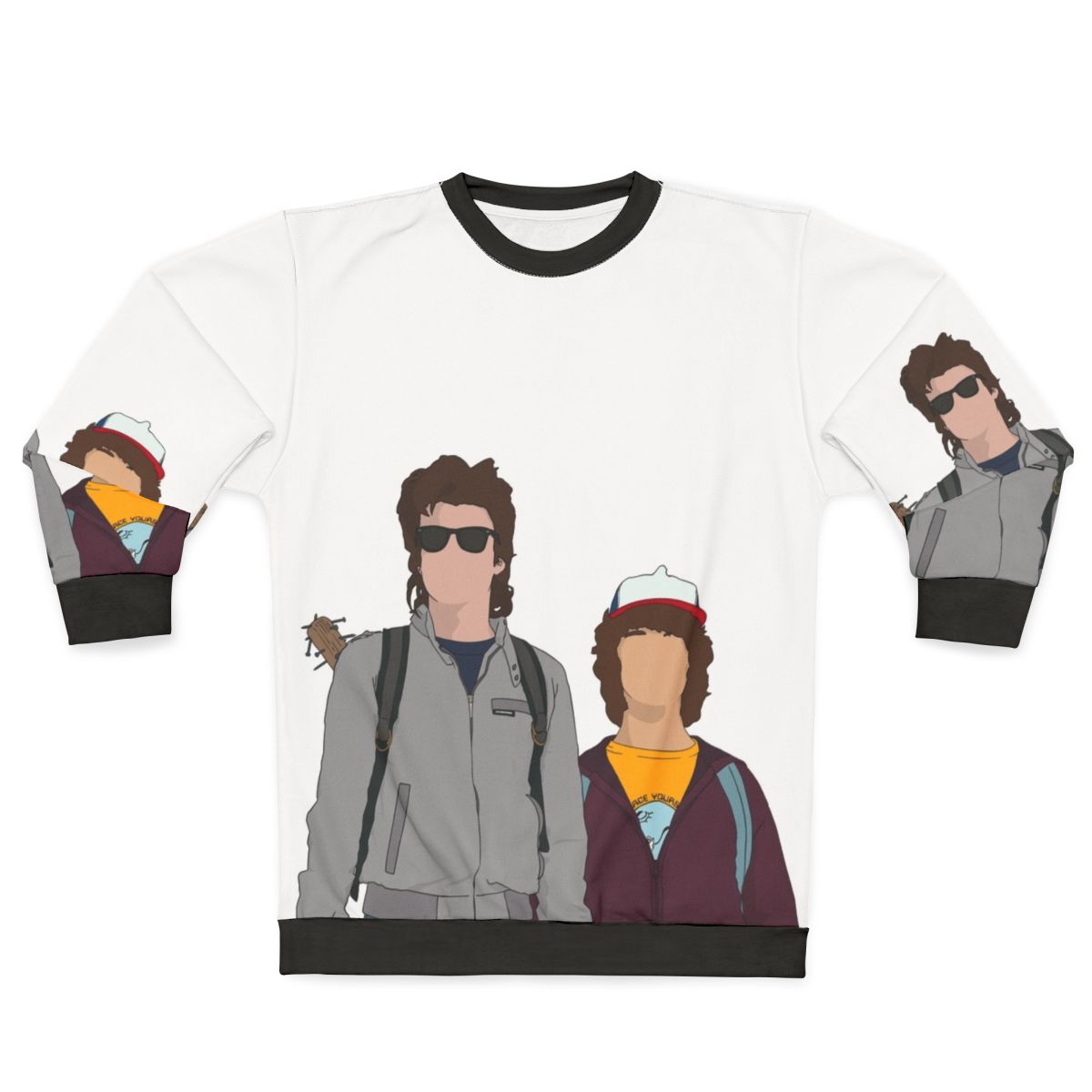 Stranger Things Dustin and Steve Design Sweatshirt