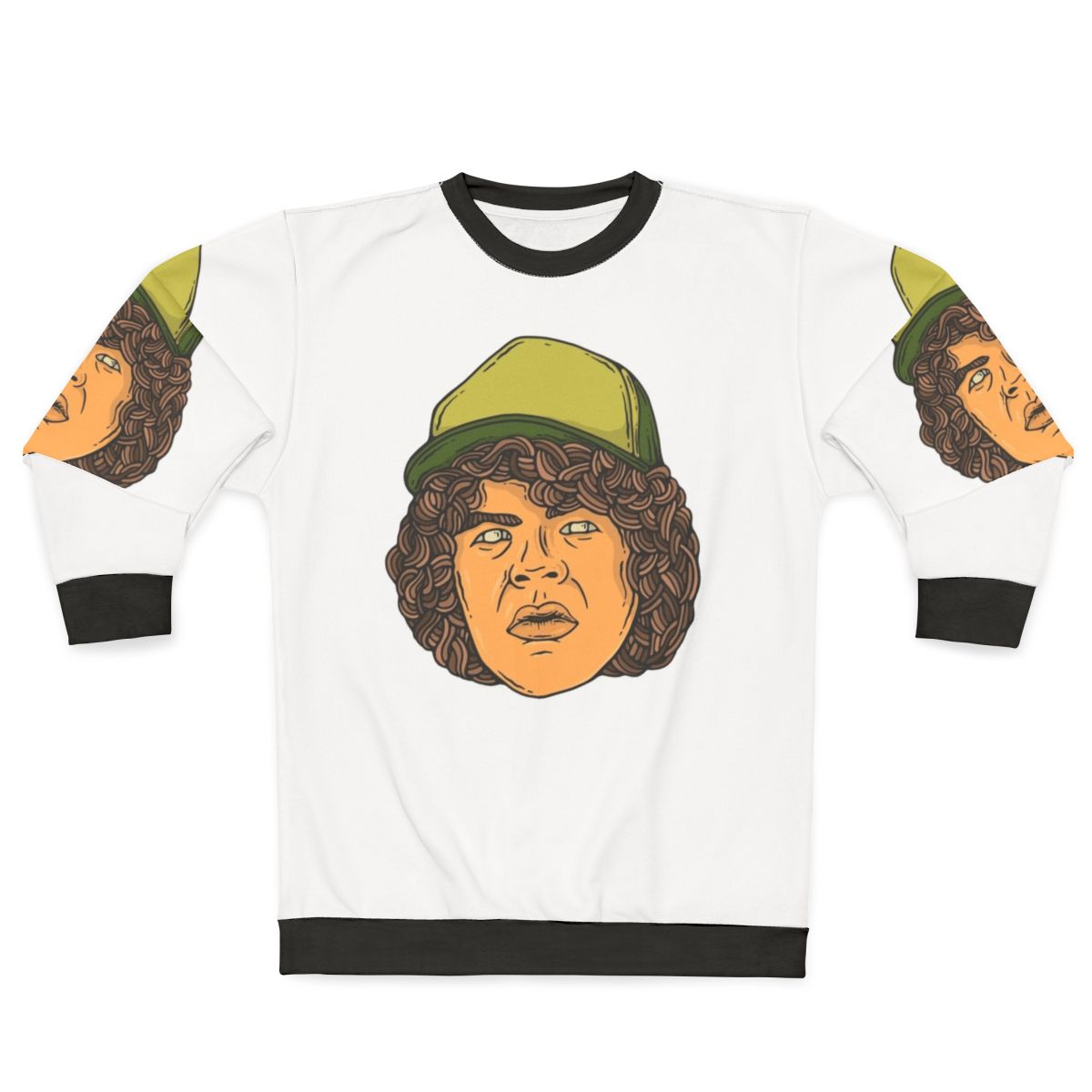 Dustin Henderson from Stranger Things wearing a sweatshirt