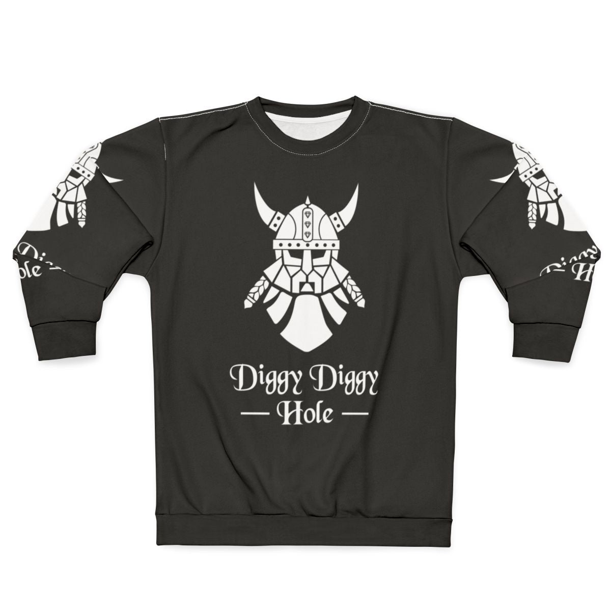 Dwarven Diggy Hole White Sweatshirt