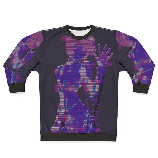 Neon Genesis Evangelion Rei Ayanami Vaporwave Aesthetic Sweatshirt
