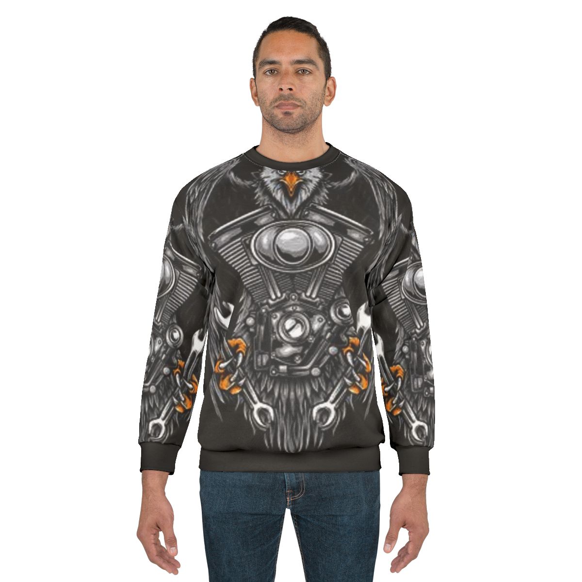 Eagle V Twin Sweatshirt for Motorcycle Club Members