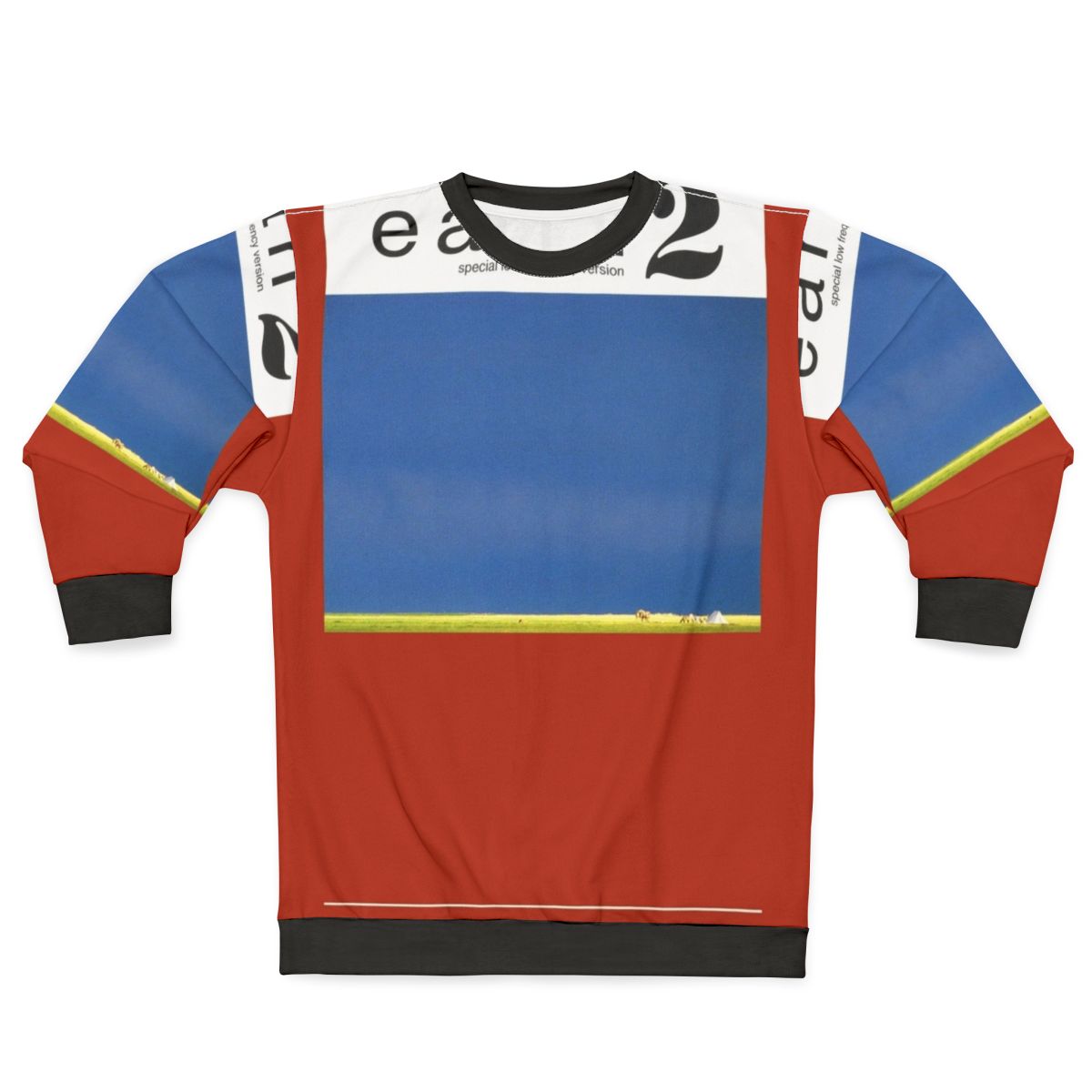 Earth Sweatshirt featuring a trippy and abstract album cover-inspired design