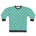 Earthbound Checkerboard Teal and Blue Sweatshirt