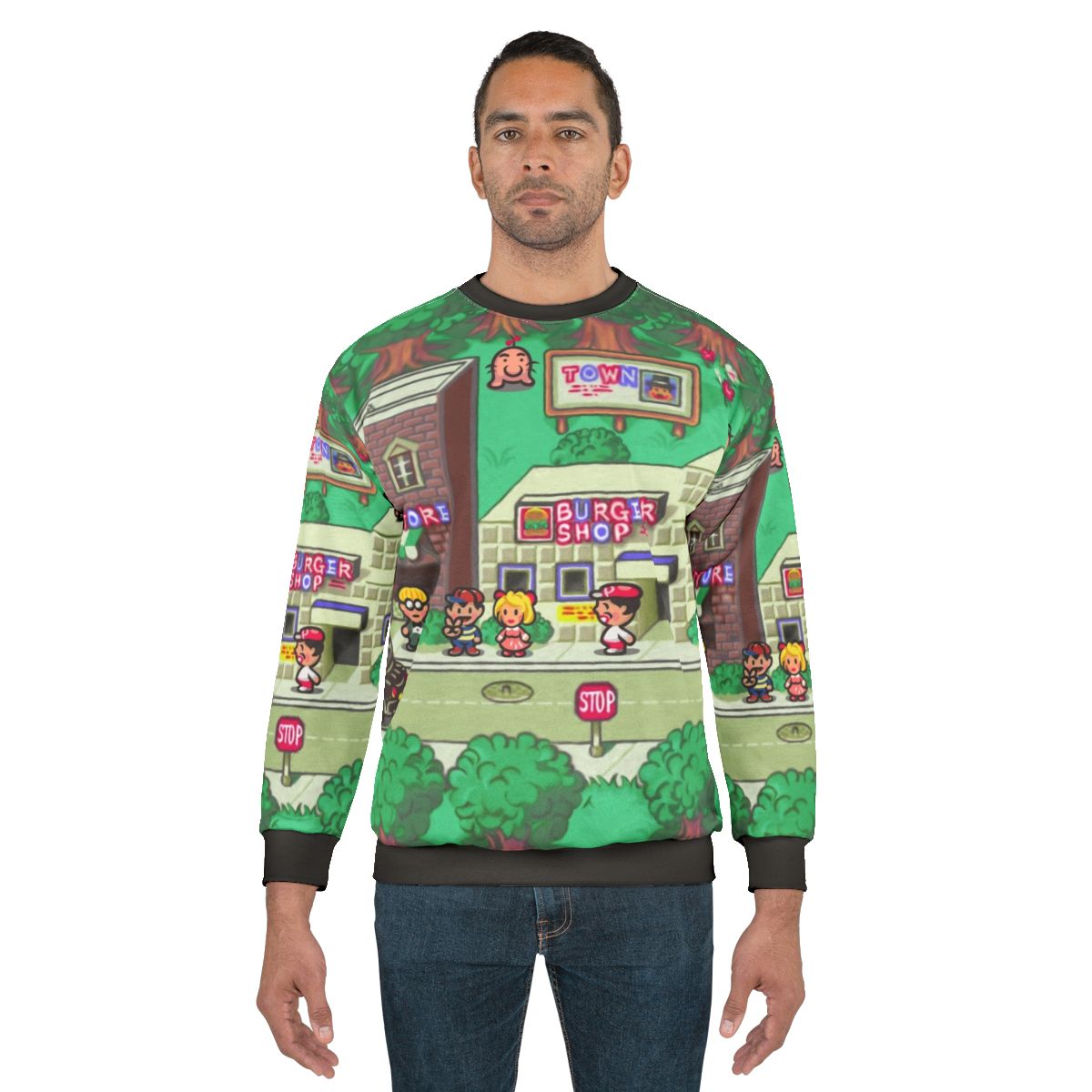 Earthbound Onett Retro Video Game Sweatshirt