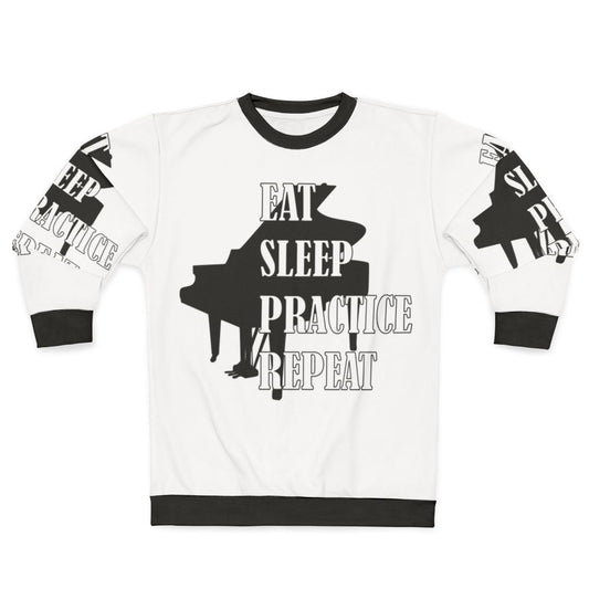 Eat Sleep Practice Repeat Piano Musician Sweatshirt